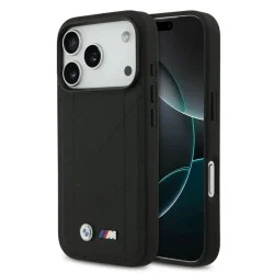 Bmw Iphone 17 Pro Case - Magsafe Quilted Leather With Metal Logo